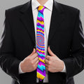 Twisted Spiral Moving Optical Illusion Necktie