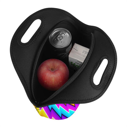 Twisted Spiral Moving Optical Illusion Neoprene Lunch Bag