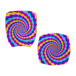 Twisted Spiral Moving Optical Illusion Office Chair Cover