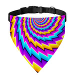 Twisted Spiral Moving Optical Illusion Over The Collar Dog Bandana