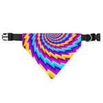 Twisted Spiral Moving Optical Illusion Over The Collar Dog Bandana