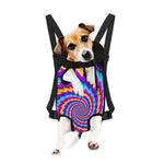 Twisted Spiral Moving Optical Illusion Pet Carrier Backpack