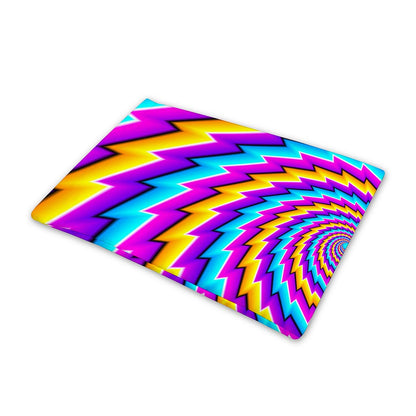 Twisted Spiral Moving Optical Illusion Pet Cooling Mat Cover