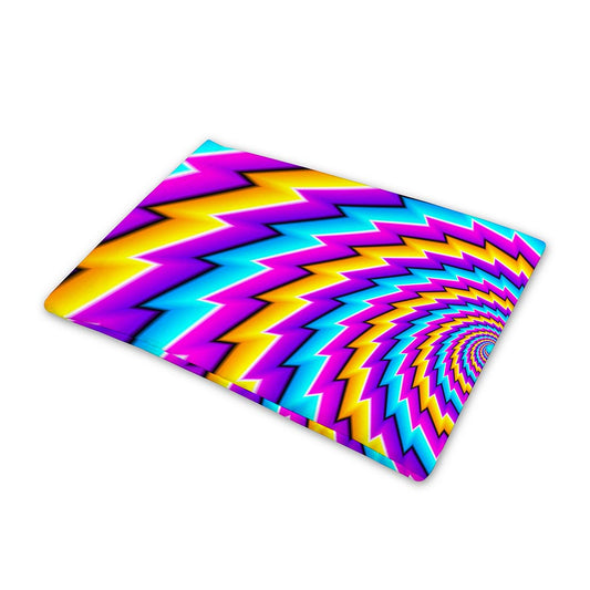 Twisted Spiral Moving Optical Illusion Pet Cooling Mat Cover