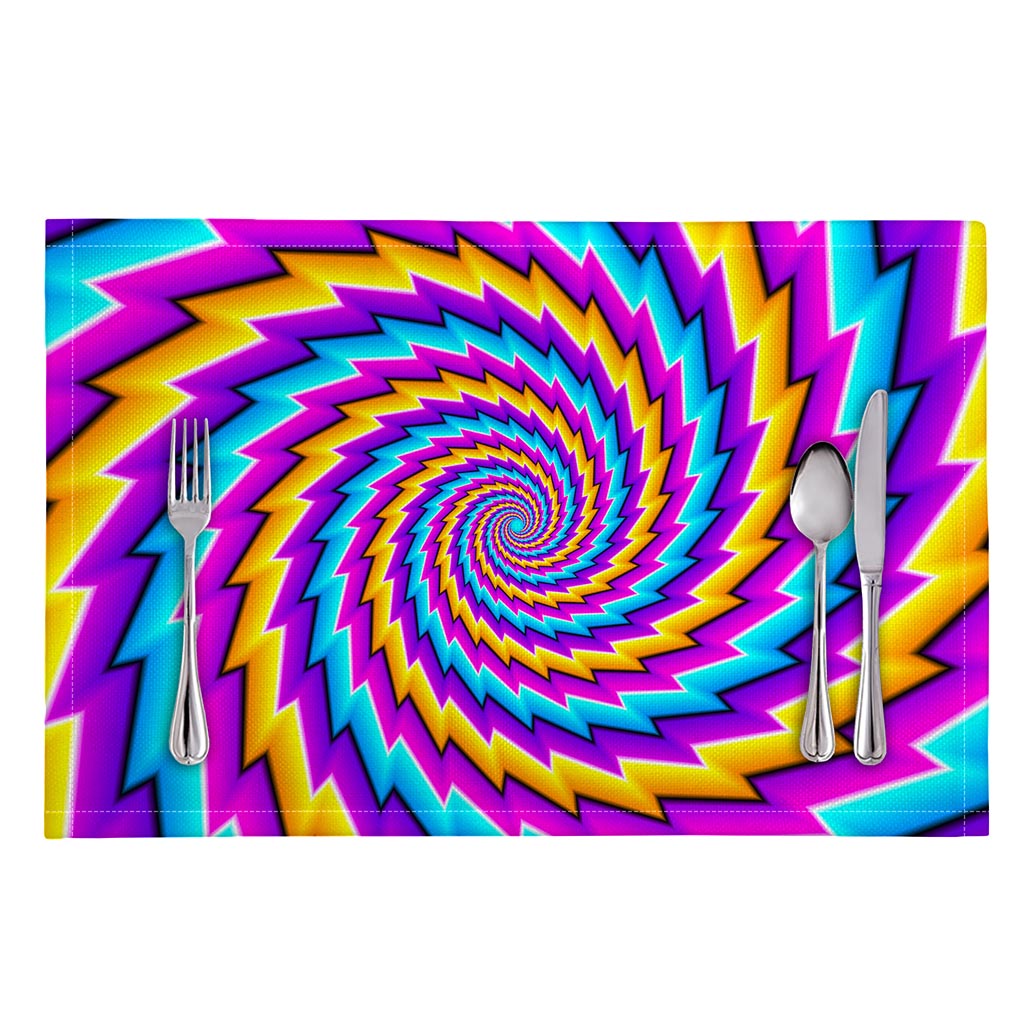 Twisted Spiral Moving Optical Illusion Placemat
