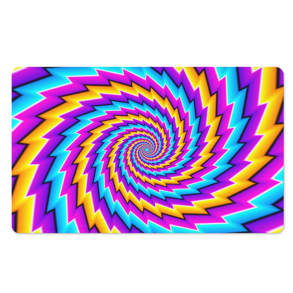 Twisted Spiral Moving Optical Illusion Polyester Doormat