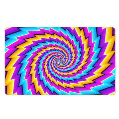 Twisted Spiral Moving Optical Illusion Polyester Doormat