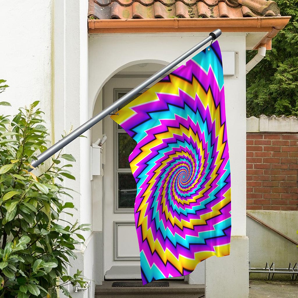 Twisted Spiral Moving Optical Illusion Polyester Flag