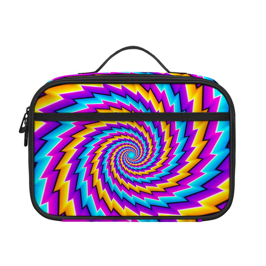 Twisted Spiral Moving Optical Illusion Portable Lunch Bag