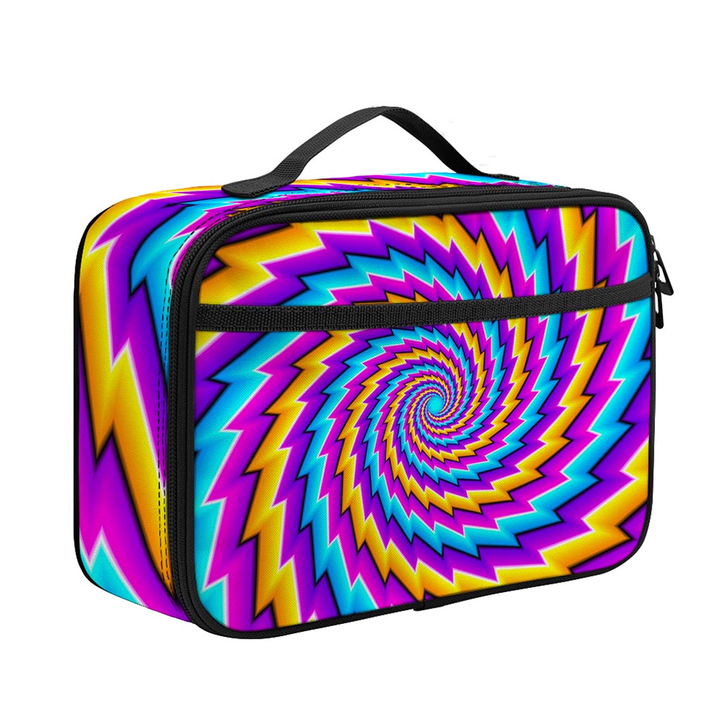 Twisted Spiral Moving Optical Illusion Portable Lunch Bag
