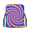 Twisted Spiral Moving Optical Illusion Rectangular Crossbody Bag
