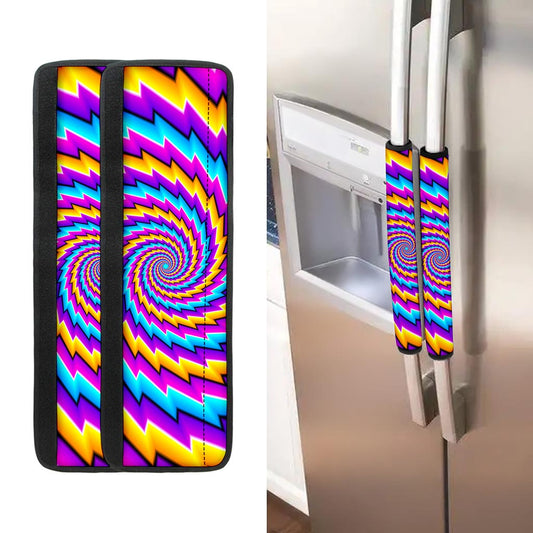 Twisted Spiral Moving Optical Illusion Refrigerator Handle Covers