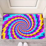 Twisted Spiral Moving Optical Illusion Rubber Doormat