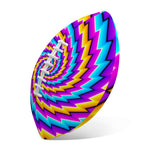 Twisted Spiral Moving Optical Illusion Rugby Ball