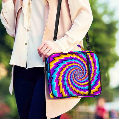 Twisted Spiral Moving Optical Illusion Shoulder Strap Bible Bag