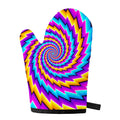 Twisted Spiral Moving Optical Illusion Single Oven Mitt