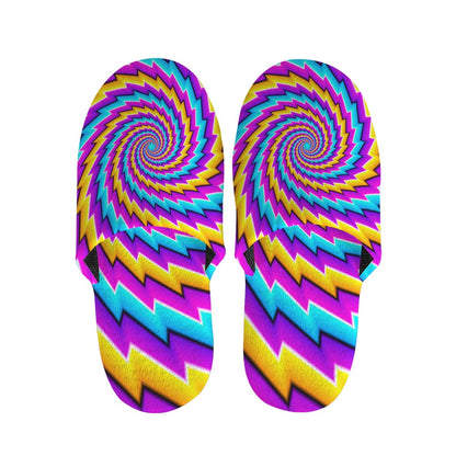 Twisted Spiral Moving Optical Illusion Slippers