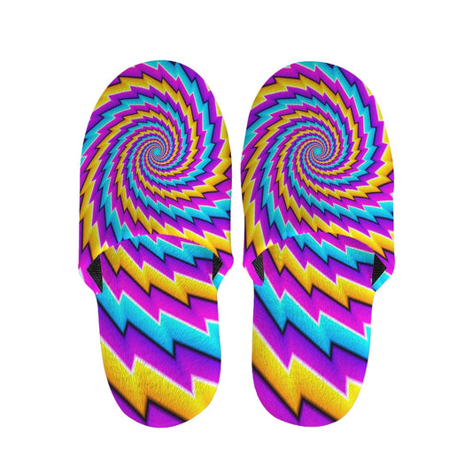 Twisted Spiral Moving Optical Illusion Slippers