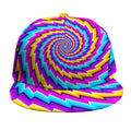 Twisted Spiral Moving Optical Illusion Snapback Cap