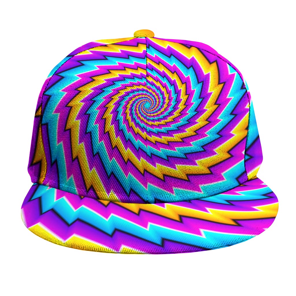 Twisted Spiral Moving Optical Illusion Snapback Cap