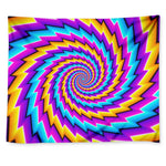 Twisted Spiral Moving Optical Illusion Tapestry