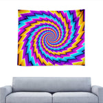 Twisted Spiral Moving Optical Illusion Tapestry