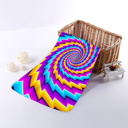 Twisted Spiral Moving Optical Illusion Towel