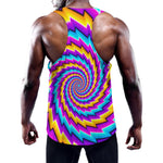 Twisted Spiral Moving Optical Illusion Training Tank Top