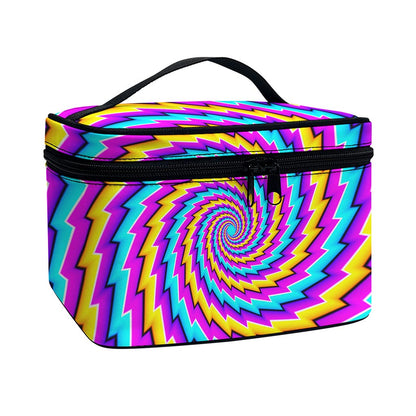 Twisted Spiral Moving Optical Illusion Travel Makeup Bag
