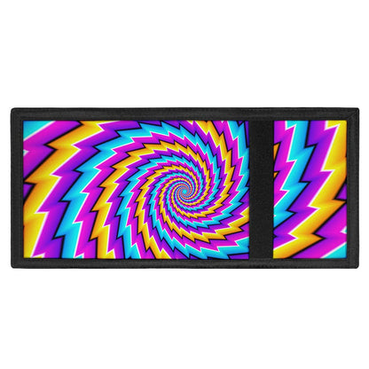 Twisted Spiral Moving Optical Illusion Trifold Wallet