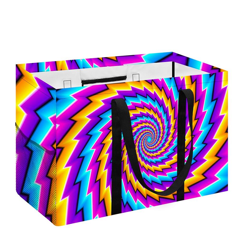 Twisted Spiral Moving Optical Illusion Utility Tote Bag
