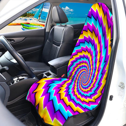 Twisted Spiral Moving Optical Illusion Waterproof Car Seat Cover