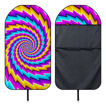 Twisted Spiral Moving Optical Illusion Waterproof Car Seat Cover