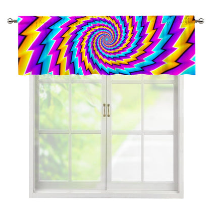 Twisted Spiral Moving Optical Illusion Window Valance