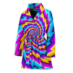 Twisted Spiral Moving Optical Illusion Women's Bathrobe