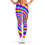 Twisted Spiral Moving Optical Illusion Women's Leggings