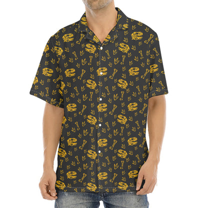 Tyrannosaurus Dino Fossil Pattern Print Aloha Shirt