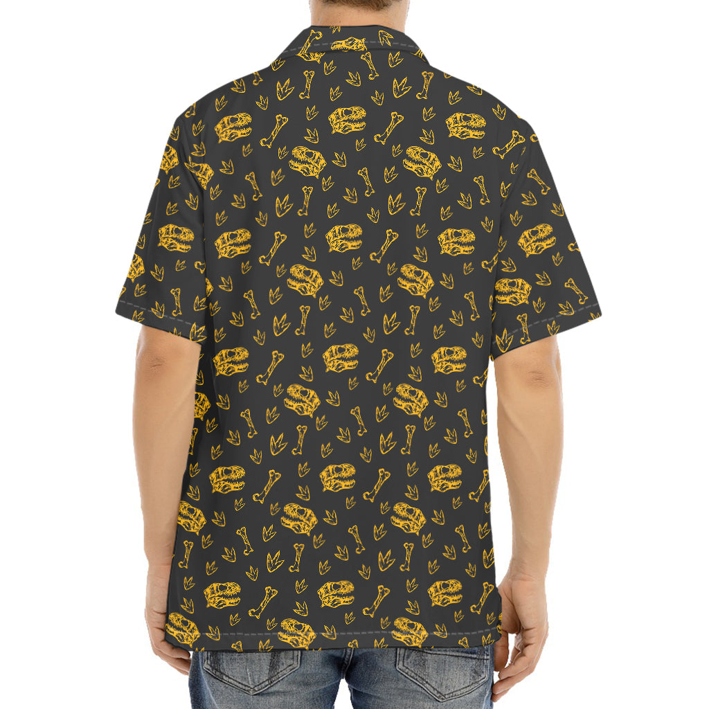 Tyrannosaurus Dino Fossil Pattern Print Aloha Shirt