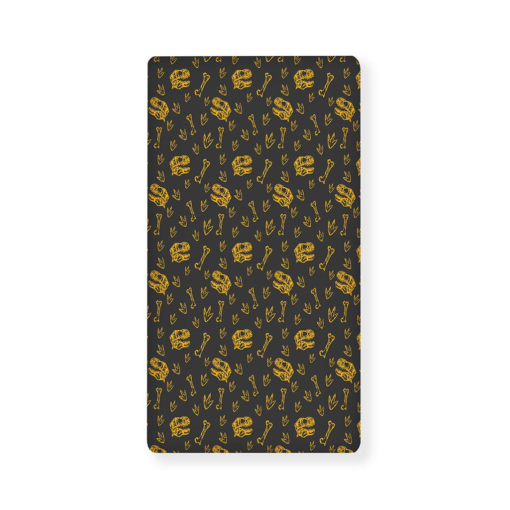 Tyrannosaurus Dino Fossil Pattern Print Baby Crib Sheet