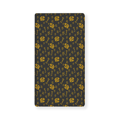 Tyrannosaurus Dino Fossil Pattern Print Baby Crib Sheet