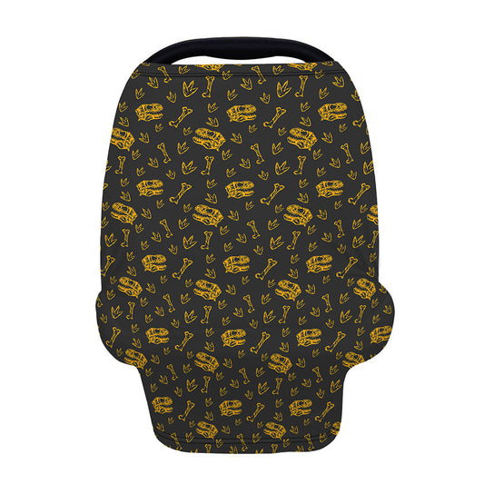 Tyrannosaurus Dino Fossil Pattern Print Baby Seat Cover