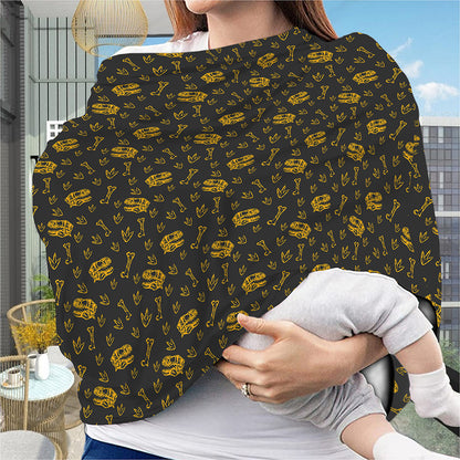 Tyrannosaurus Dino Fossil Pattern Print Baby Seat Cover