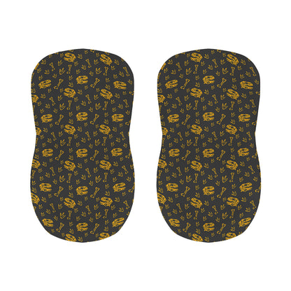 Tyrannosaurus Dino Fossil Pattern Print Bar Stool Covers