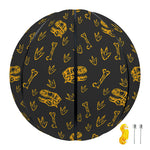 Tyrannosaurus Dino Fossil Pattern Print Basketball