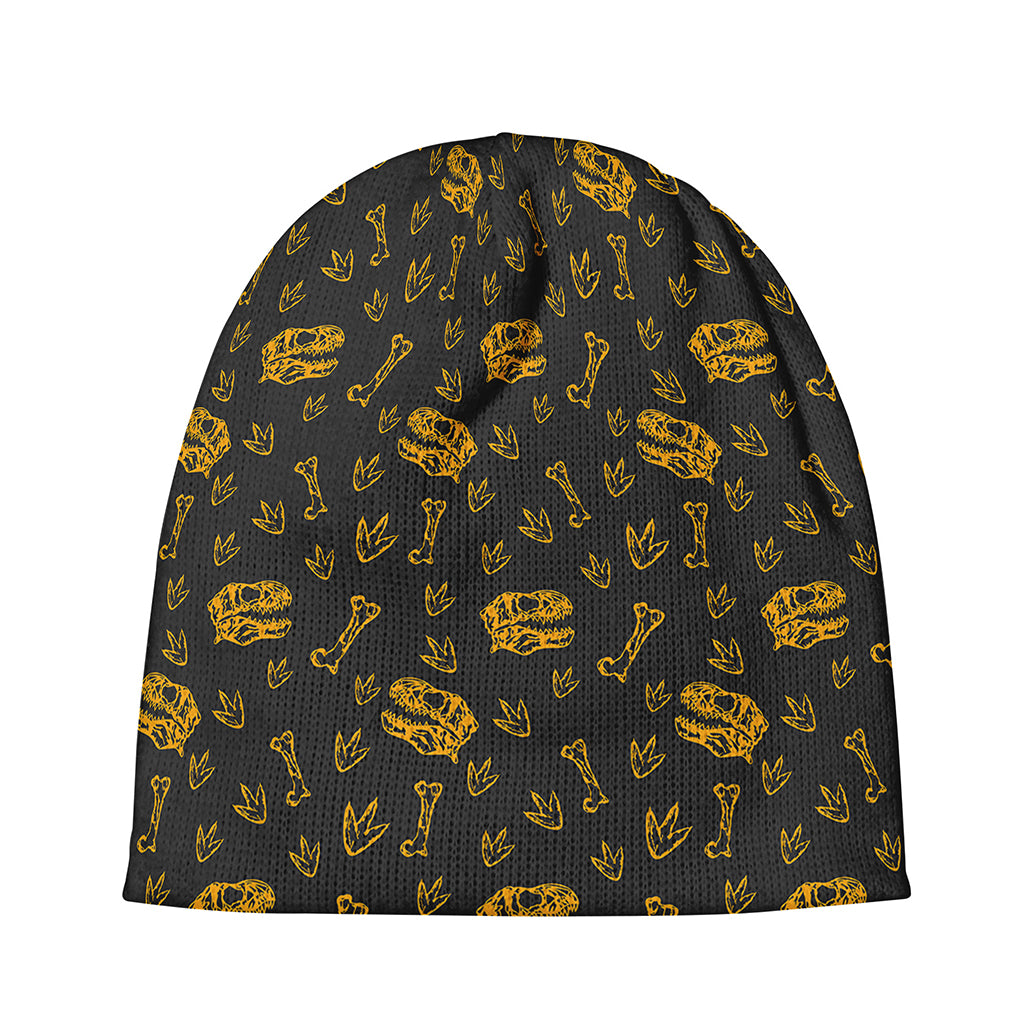 Tyrannosaurus Dino Fossil Pattern Print Beanie