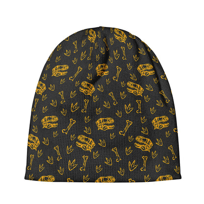 Tyrannosaurus Dino Fossil Pattern Print Beanie
