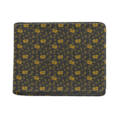 Tyrannosaurus Dino Fossil Pattern Print Bifold Wallet