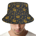 Tyrannosaurus Dino Fossil Pattern Print Bucket Hat