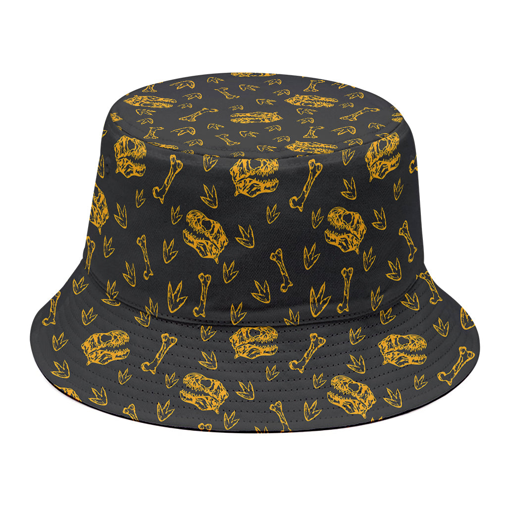 Tyrannosaurus Dino Fossil Pattern Print Bucket Hat