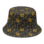 Tyrannosaurus Dino Fossil Pattern Print Bucket Hat